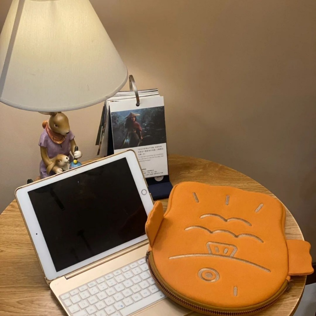 Túi Đựng Laptop 36.6cm / ipad 43.3cm In Họa Tiết Dễ Thương Phong Cách Hàn Quốc
