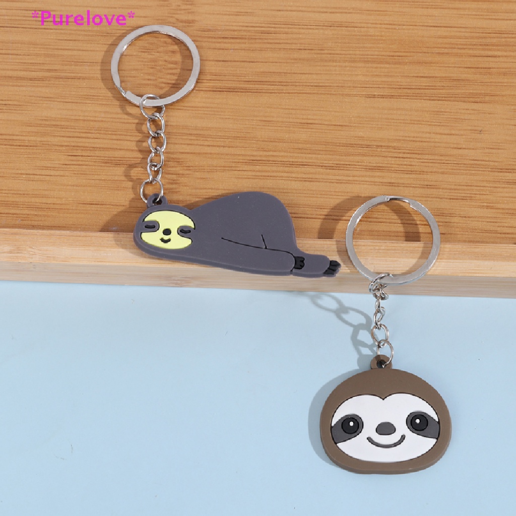 Móc Chìa Khóa / Điện Thoại Bằng PVC Hình Con Lười Độc Đáo Mới