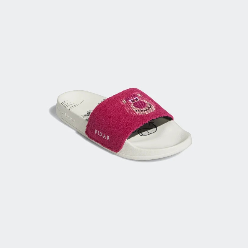 Dép adidas Adilette Lite Gấu Lotso Trắng Hồng  | PiuPiu Authentic