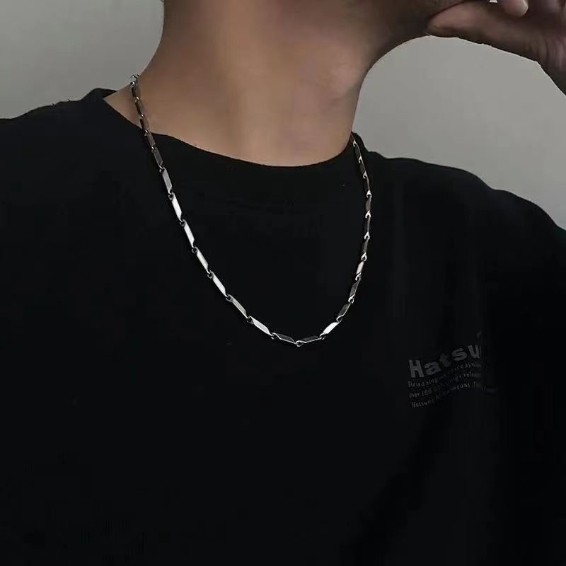 Vòng cổ Thép Titan Không Phai Màu Phong Cách Hip Hop Cho Nam Và Nữ