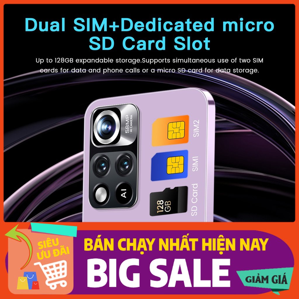 Điện Thoại Note11 Pro Chính hãng mới 2023 (12GB / 512GB) Android 5g Trò chơi của Google COD