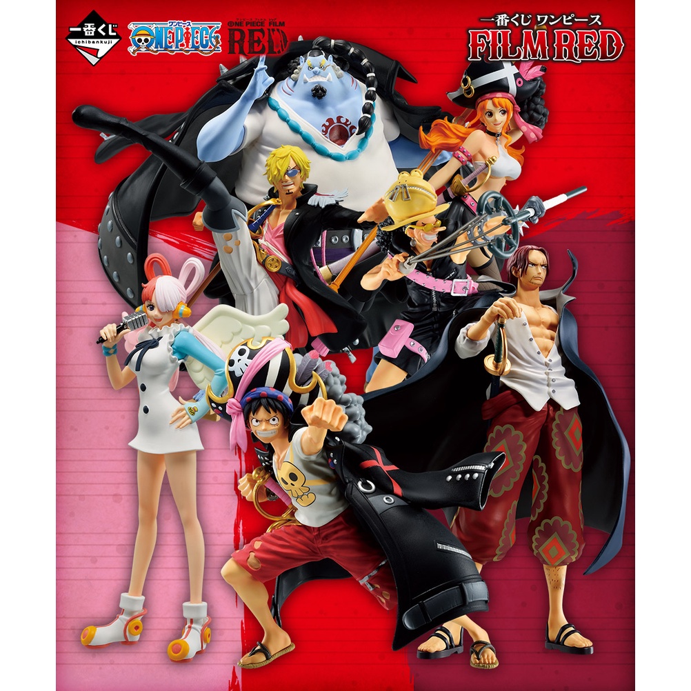 Mô hình One Piece chính hãng - Team Mũ Rơm +  - Film Red - Ichiban Kuji