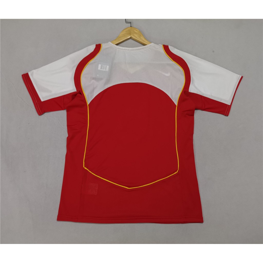 Áo Bóng Đá Màu Đỏ Đội Tuyển Arsenal 04-05 Phong Cách Retro