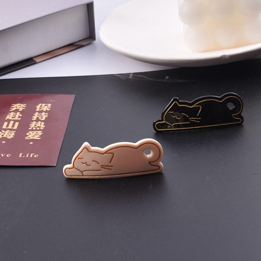 Kẹp Tóc Hình Mèo Hoạt Hình Phong Cách Retro Thời Trang Cho Nữ