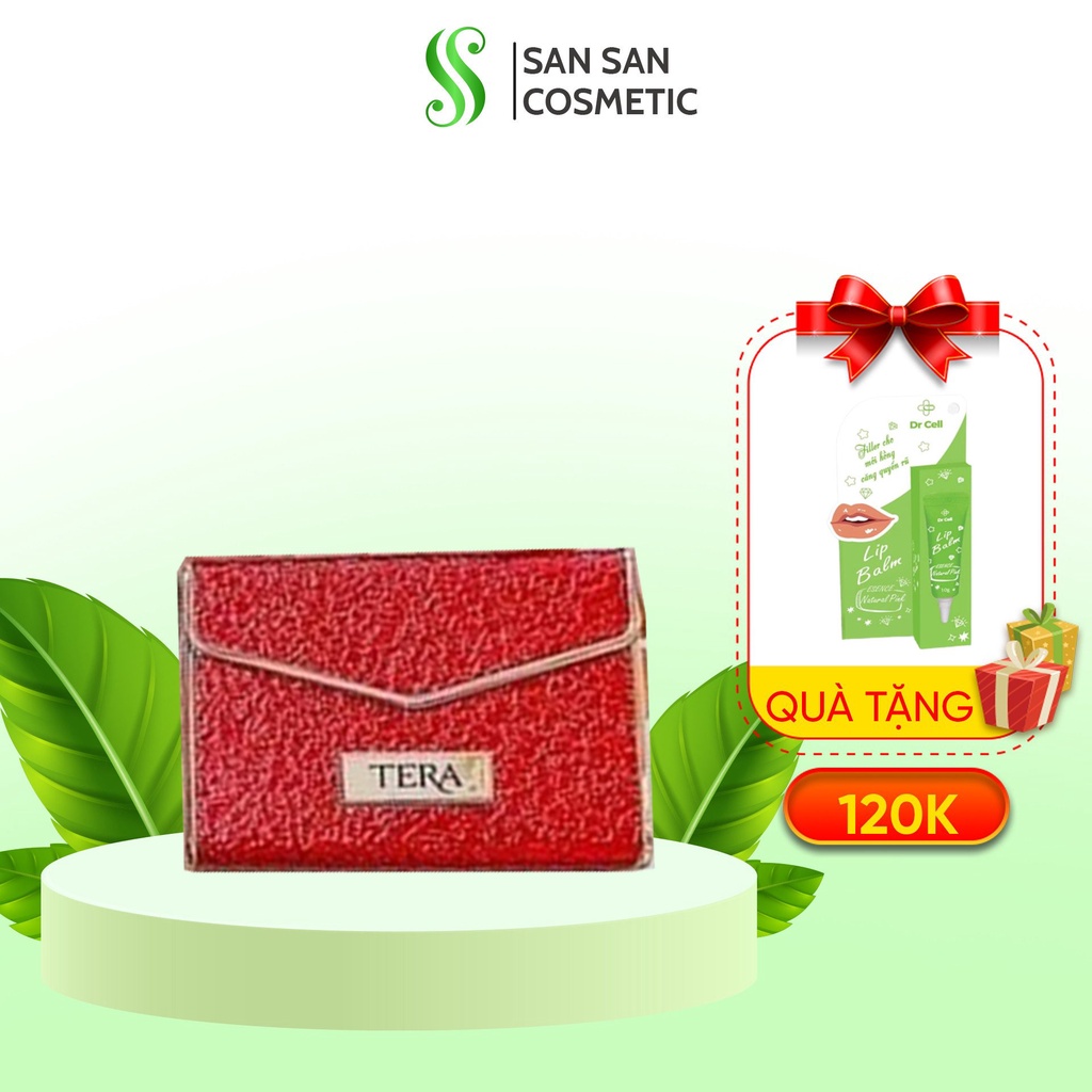 Set 2 cây son lì Tera không chì cao cấp, siêu dưỡng chất Drcell màu Đỏ hồng - SAN49