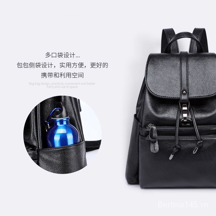 Balo Da Thật Thời Trang Hàn Quốc 2023 Sức Chứa Lớn Dễ Phối Đồ