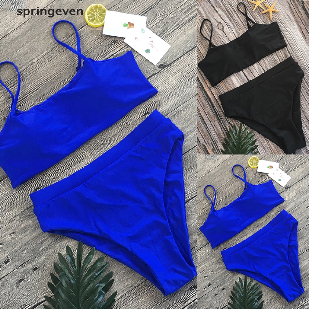 Bộ Bikini Hai Mảnh Lưng Cao Gợi Cảm Cho Nữ