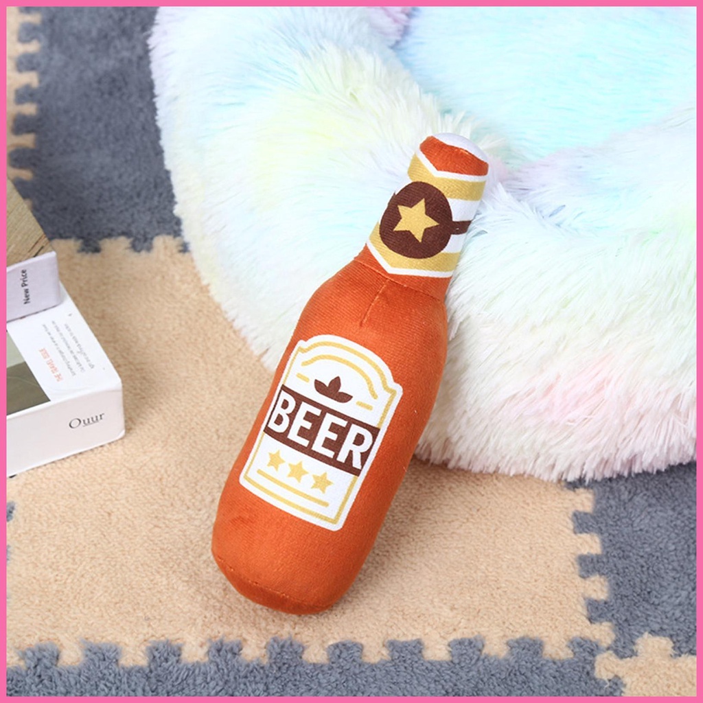 Đồ Chơi Bóp Phát Ra Tiếng Kêu Hình Chai Rượu Cho Chó Cưng