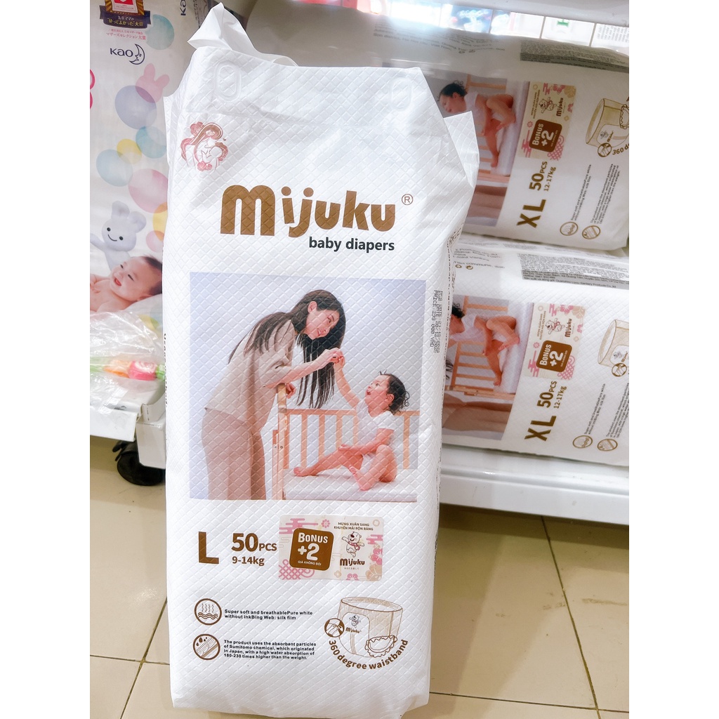 Combo 100 Tả quần cao cấp Mijuku M/L/XL/XXL/XXXL/4XL/5XL