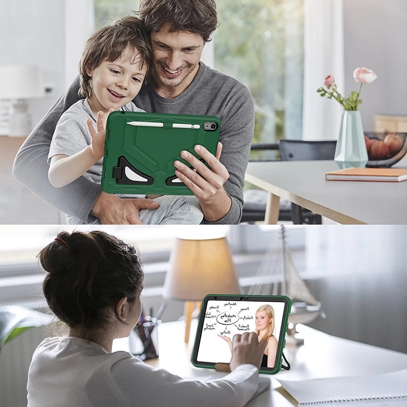 Ốp Máy Tính Bảng PC + Silicone Chống Sốc Cho iPad 10.2 2019 2020 2021 Air2 9.7 2017 2018 iPad 6 10th Gen 10.9inch 2022