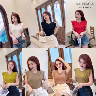 Áo chất zip áo sát nách nữ co giãn 4 chiều Minaca A2