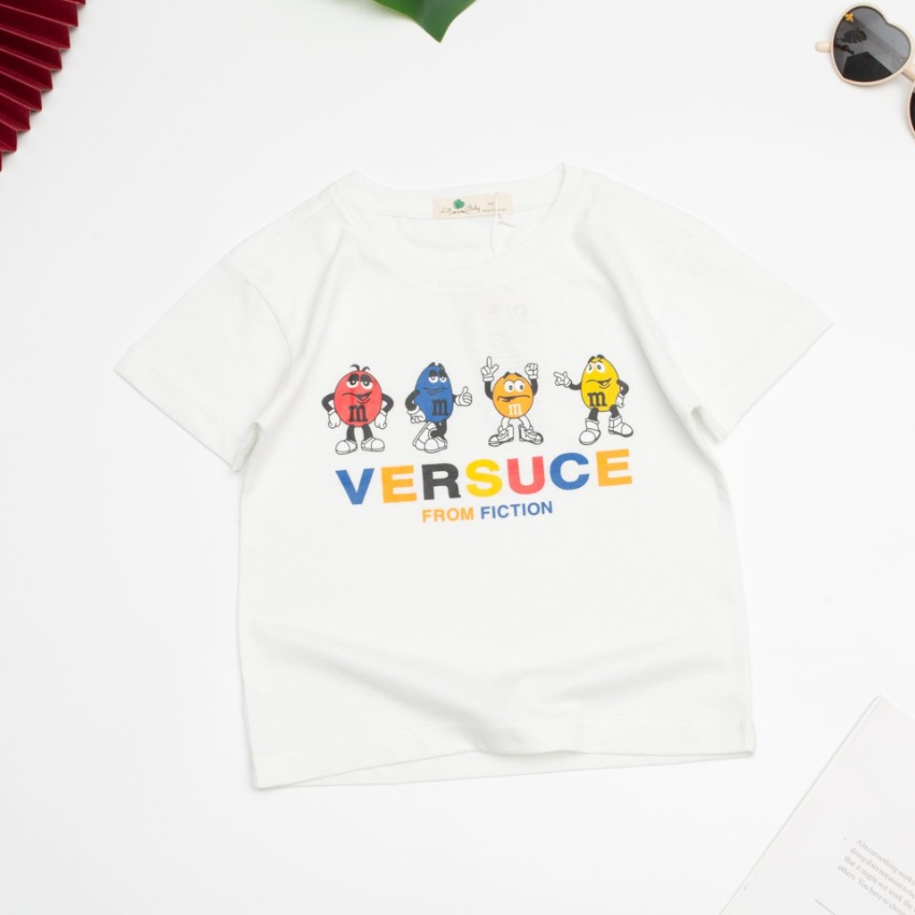 Áo thun bé trai, áo phông cho bé trai chất cotton nhiều màu, size 8-16 tuổi - SUNKIDS