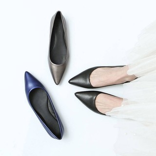 Giày Búp Bê Mũi Nhọn Đế Bằng Mềm Mại Thoải Mái Size 45-46 Thời Trang Cao Cấp Cho Nữ