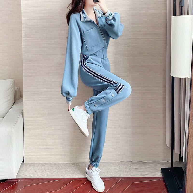 Set Đồ Thể Thao Hai Món Thời Trang Xuân Thu Cho Nữ