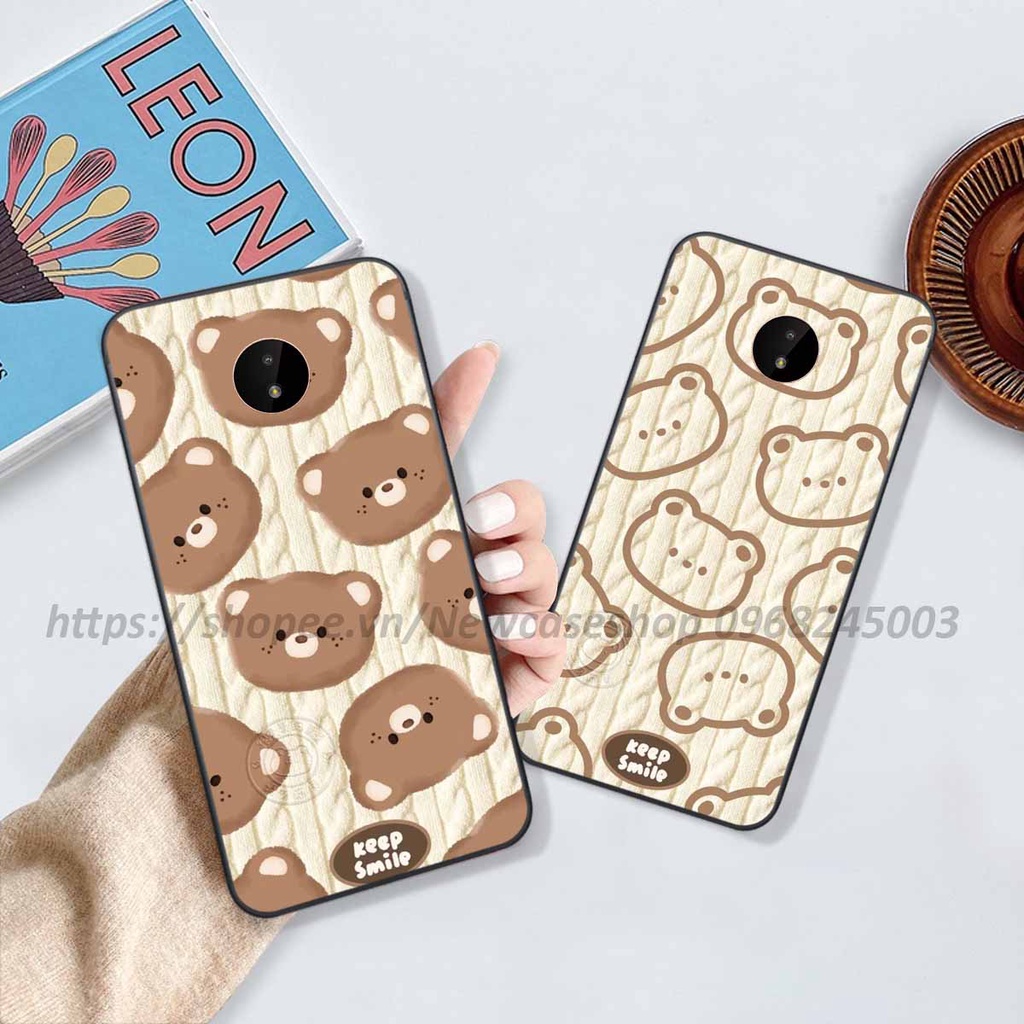 Ốp lưng Nokia C10 / C20 / C30 / Nokia 3.4 in hình họa tiết len Bear Cute