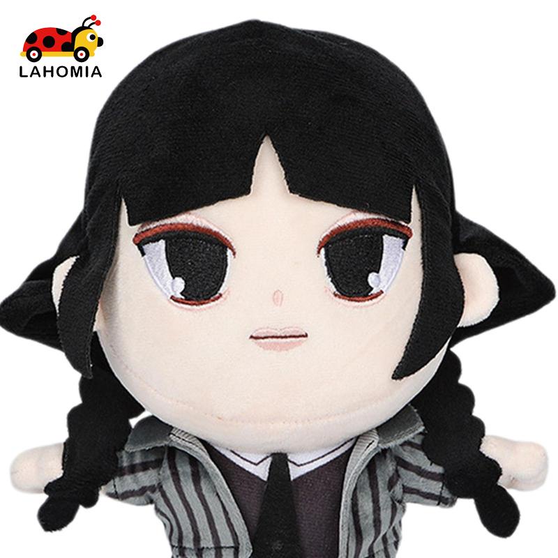 LAHOMIA Búp bê nhồi bông Wednesday Addams dùng làm quà tặng