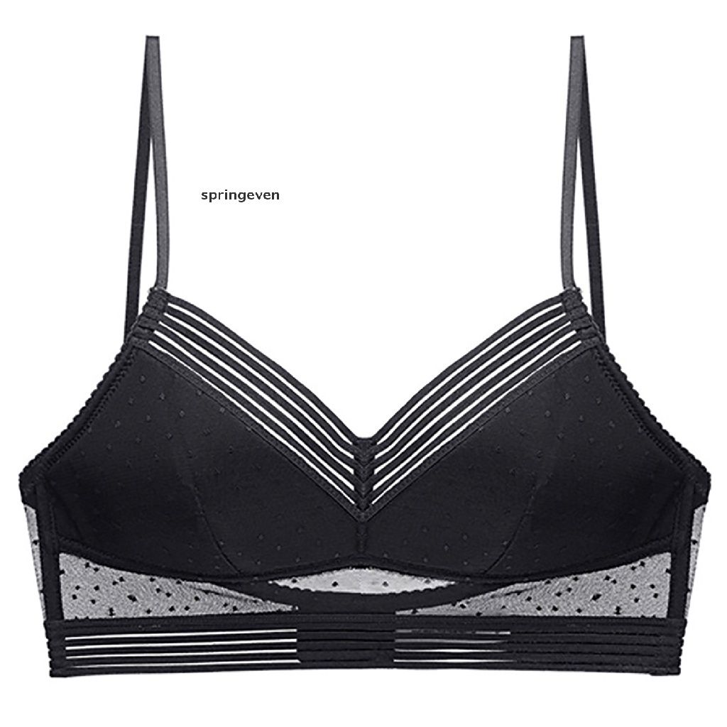 Áo Lót Nâng Ngực Chữ U Lưng Thấp Không Gọng Phối Ren Hoa Duyên Dáng