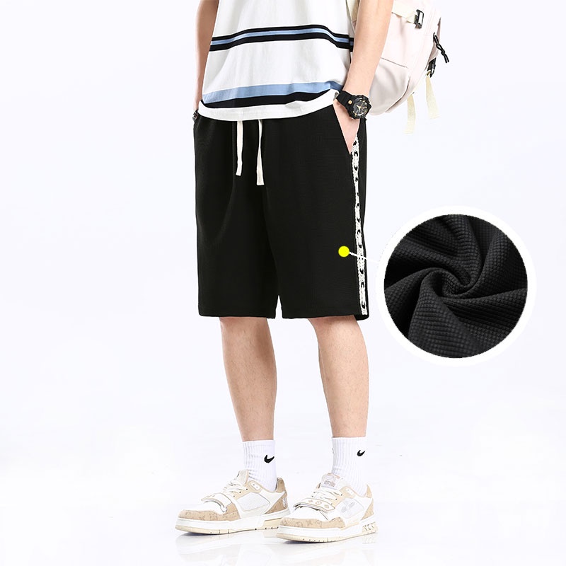 Quần Short Thể Thao Plus Size Lưng Thun Rút Dây Thời Trang Nam Năng Động M-5XL