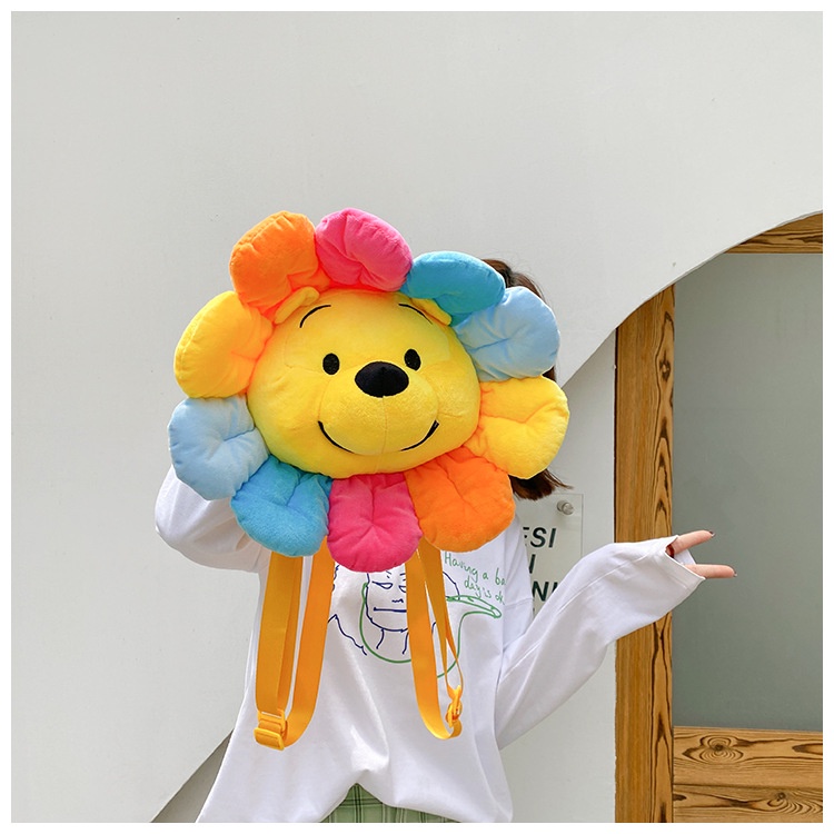 Ba lô hình gấu Pooh/ hoa hướng dương nhồi bông dễ thương BALO-GP