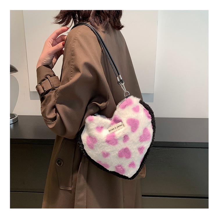 Túi Đeo JASMIN NOIR Chéo Vai Hình Trái Tim Đơn Giản Dành Cho Nữ