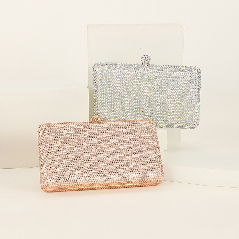 Túi Xách Dự Tiệc Đính Kim Cương Giả Kiểu Mới 2023 Cho Nữ