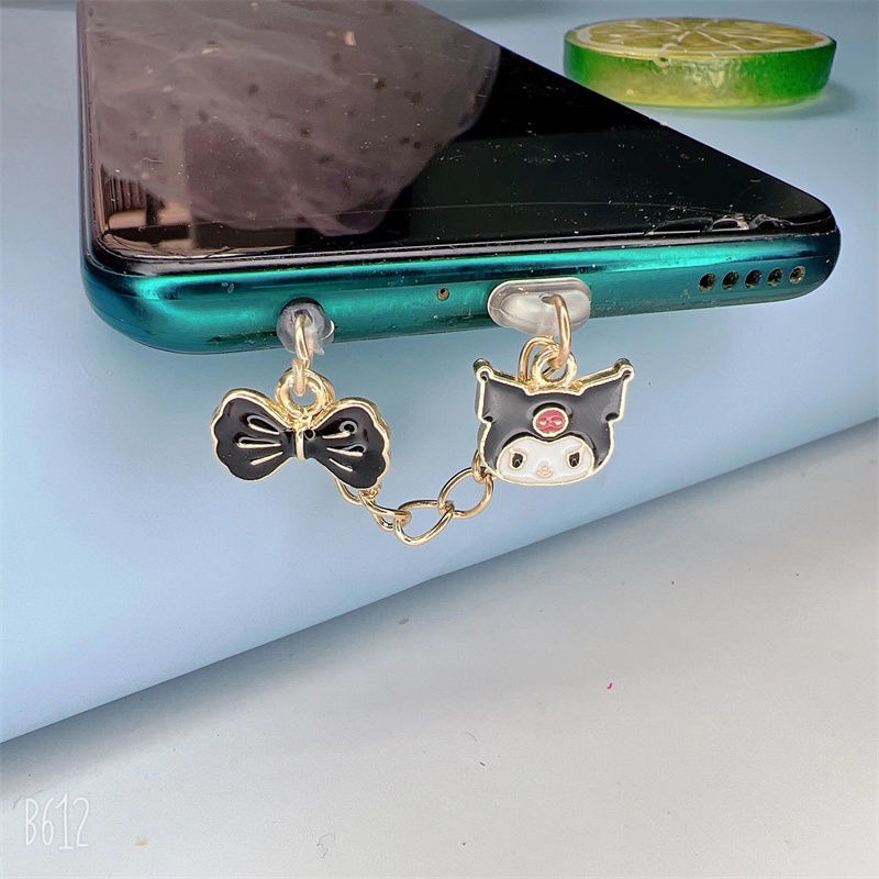 Nút Cắm Chống Bụi Kiểu Dáng Hoạt Hình Dễ Thương Trang Trí Điện Thoại Di Động