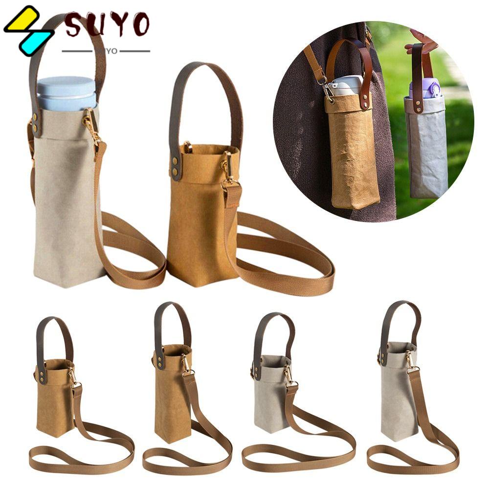 Vỏ Bọc Bình Nước Thể Thao Bằng Giấy Kraft Có Thể Giặt Sạch Tiện Dụng