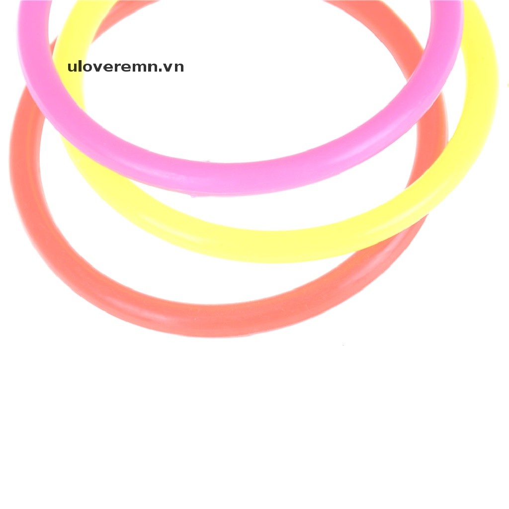 Set 5 Vòng Ném 8cm Bằng Nhựa Nhiều Màu Cho Bé