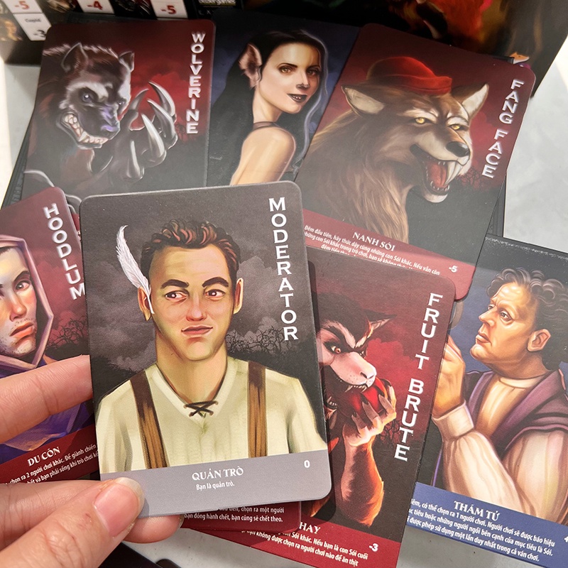 Combo Thẻ Bài Ma Sói Ultimate Việt Hóa và bọc bài bảo vệ boardgame nhóm Việt hóa siêu hay kèm hướng dẫn chơi