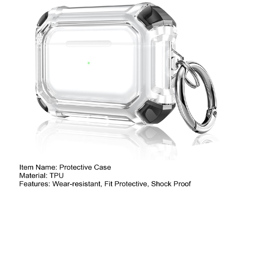 Vỏ bảo vệ hộp sạc tai nghe LENOVO trong suốt họa tiết hoa hướng dương chống rơi dễ tháo rời thích hợp cho AirPods Pro 3