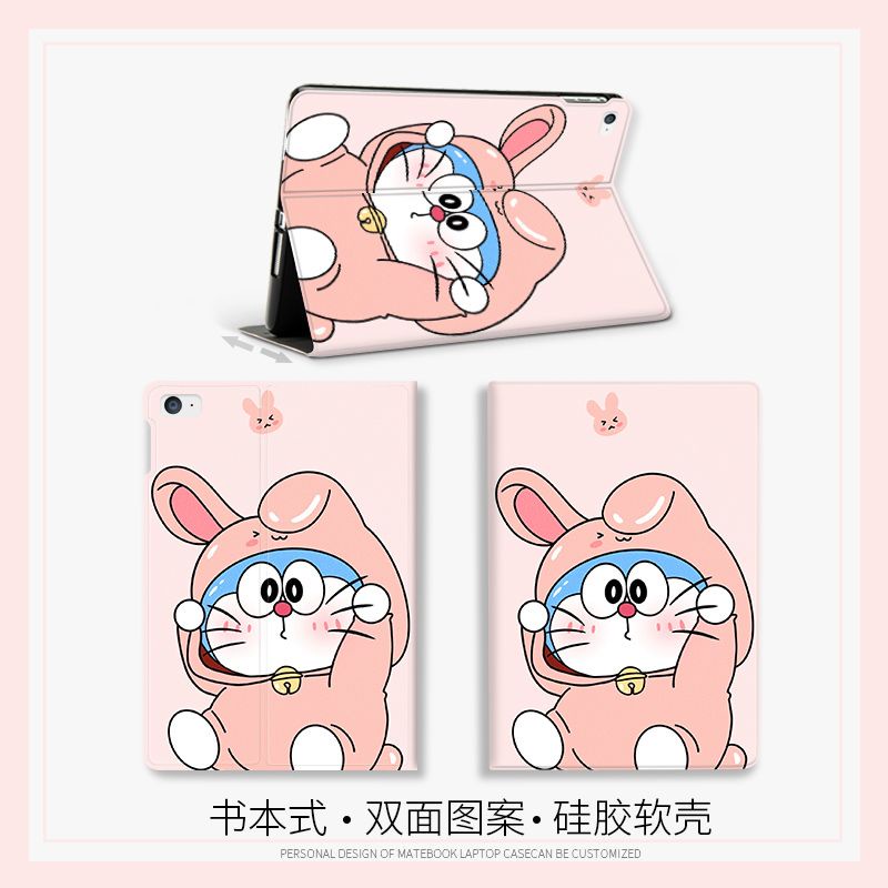Bao Da Máy Tính Bảng Hình Thỏ Doraemon Cho iPad mini 4 / 5 / 6 air 1 / 2 / 3 4 5 10.2 gen 7 8 9 pro 11 gen 10 2022