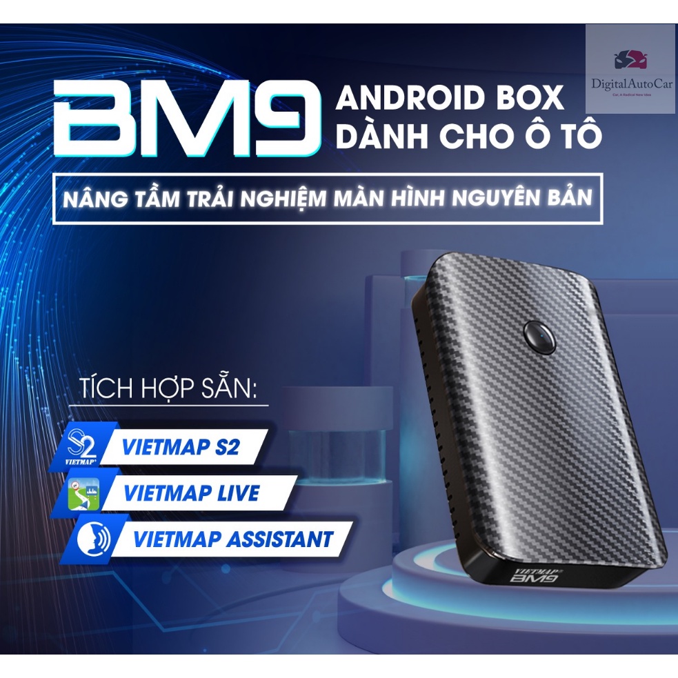 Box BM9 VIETMAP - Hô biến màn zin ô tô thành màn android+ tặng sim tốc độ cao 5Gb/ ngày trong 6 tháng