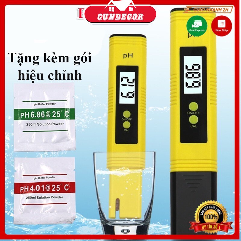 Bút đo ĐỘ PH nước ATC kiểm tra độ kiềm axit nước chính xác, bút đo chất lượng nước PH-02, đã được hiệu chuẩn