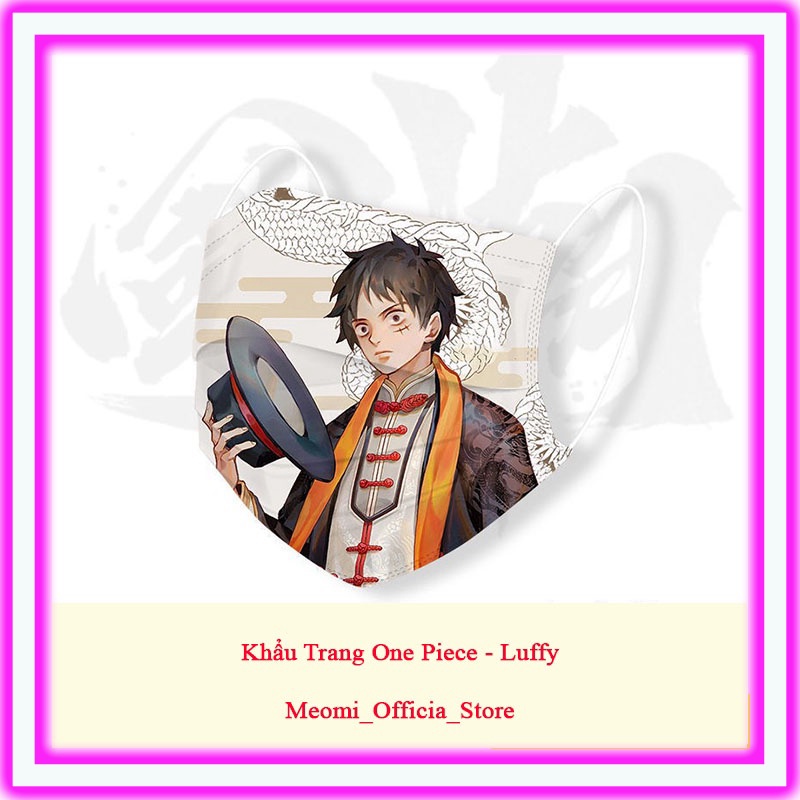 Khẩu trang, khẩu trang hoạt hình One Piece Luffy Ace Sabo, khẩu trang THANH GƯƠM DIỆT QUỶ Tanjiro MỚI 2022