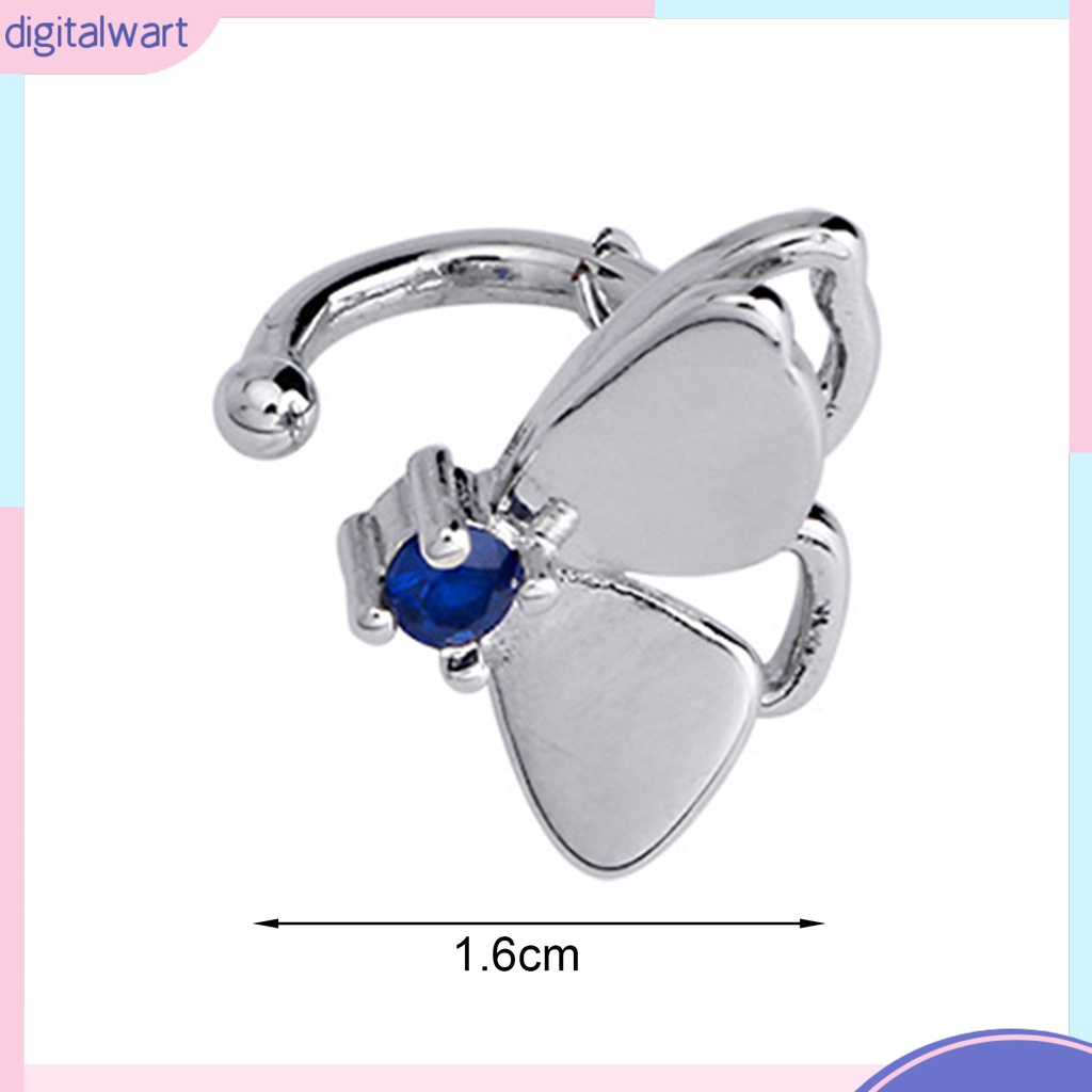 1 Khuyên Tai Kẹp Vành Tai Hình Học Đính Đá Zirconia Hai Lớp Không Cần Khoan Lỗ Màu Xanh Dương Sáng Trang Sức Làm Quà Tặng Hằng Ngày Cho Bạn Gái