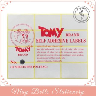 Xấp 10 Tờ Giấy Decal A5 Tomy (Mã 99-124), Decan Nhãn Dán In Tem Sản Phẩm, Tem Dán Ống Nghiệm