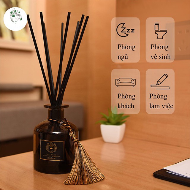 Tinh dầu thơm phòng khách, phòng ngủ, phòng làm việc... Tinh dầu thơm que gỗ tỏa hương tự động, thơm mát dịu nhẹ