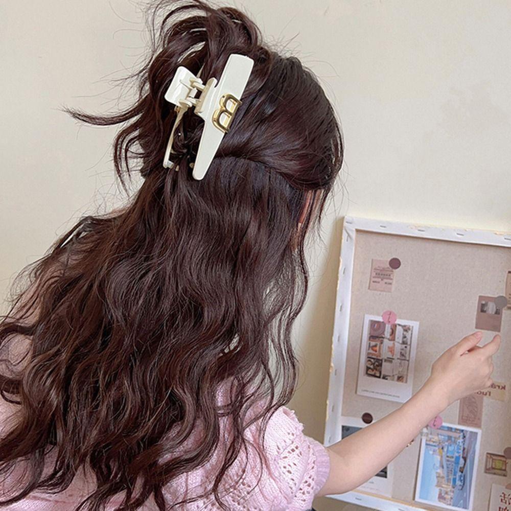 Kẹp Tóc Đuôi Ngựa Hình Cá Mập In Chữ B Sáng Tạo Thời Trang Cho Nữ