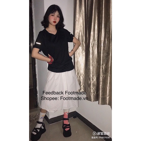 Giày sandals đế cao 8-12cm Juice Park quai ngang phong cách Gothic Y2K FOOTMADE