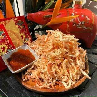 Sỉ 5 hộp Mực xé sợi hấp dừa ngon ngọt 200gr