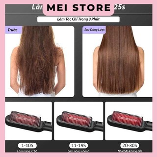 Lược Điện Chải Tóc Tạo Kiểu - Uốn Duỗi Ép Tóc Đa Năng