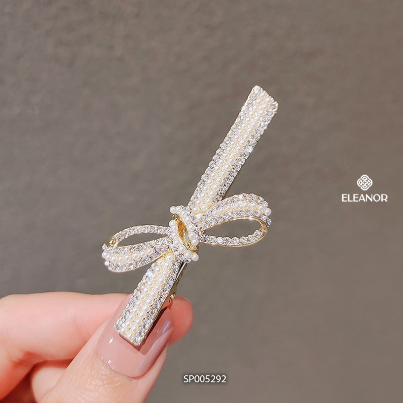 Kẹp tóc nữ Eleanor Accessories đính đá ngọc trai nhân tạo phụ kiện tóc phong cách Hàn Quốc 5292