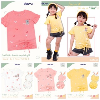 💥 ao cổ tròn cộc tay dokma bg 2-6y da691 da1363