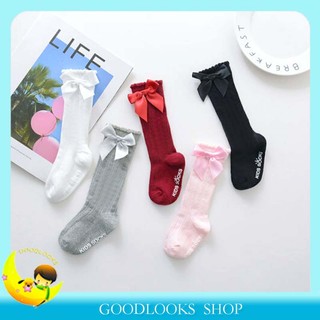 Vớ dài tới đầu gối chất liệu mềm mại giữ ấm cho bé gái
