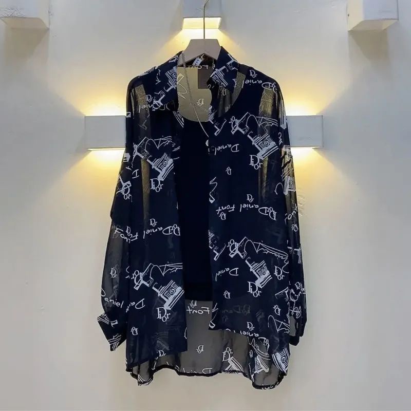 Áo Khoác Cardigan Chiffon Mỏng Tay Dài Chống Nắng Mùa Hè 2023 Mới Cho Nữ