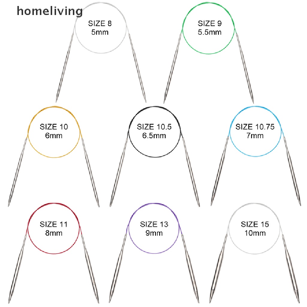 Nhẫn Đan Len Bằng Thép Không Gỉ 43 / 60 / 120cm