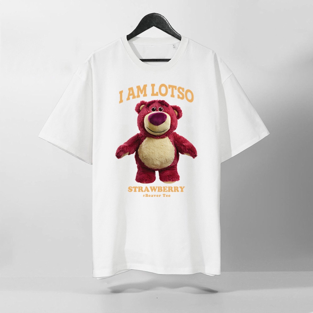 Áo thun I AM LOTSO Strawberry mặc đôi cực đẹp, Áo Phông Unisex Nam Nữ