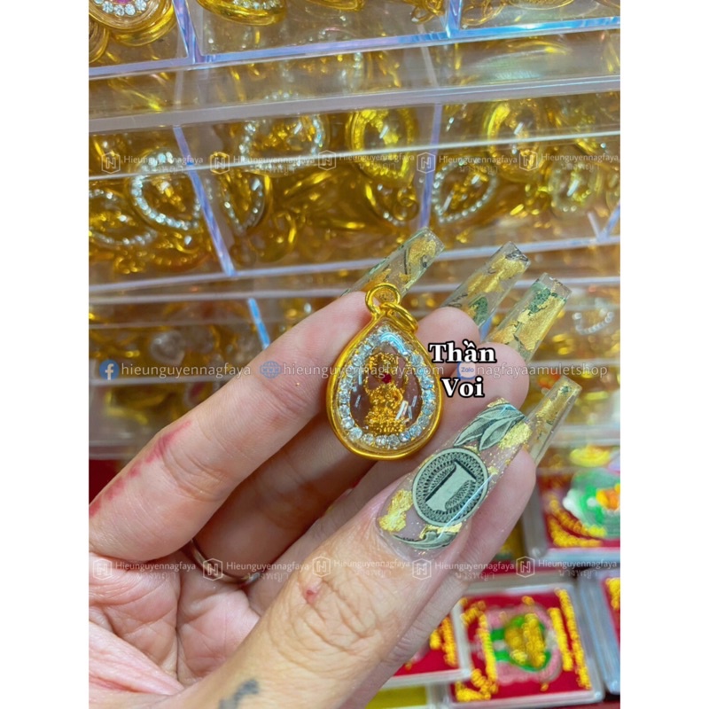 Mặt đeo Thần Voi Ganesha Thái Lan - Xi Mạ