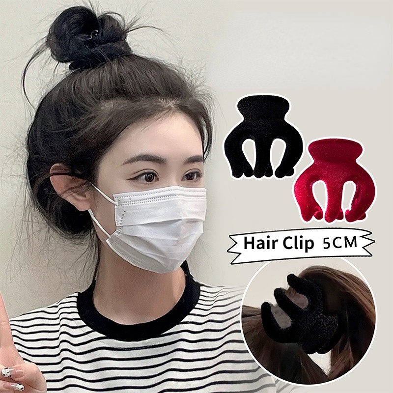 Kẹp Tóc Hình Cá Mập Màu Đen Phong Cách Hàn Quốc Thời Trang Cho Nữ