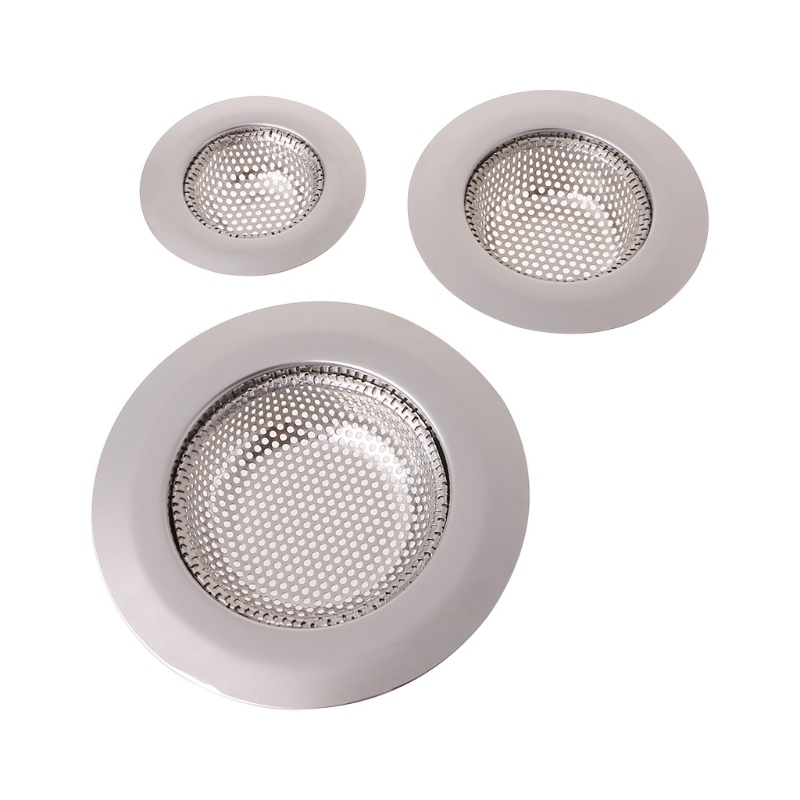 Set 3 Dụng Cụ Lọc Rác Bồn Rửa Chén Bằng Inox Tiện Dụng